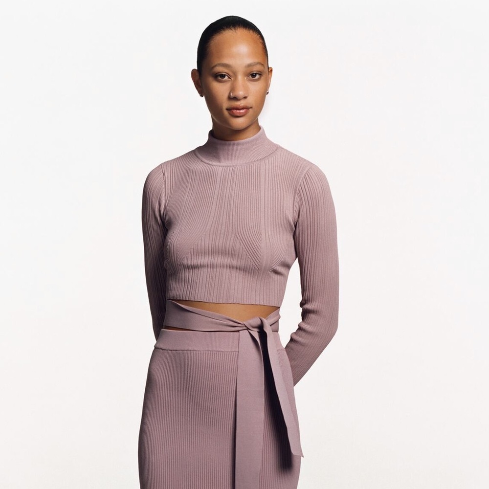 ZARA TIED KNIT TOP